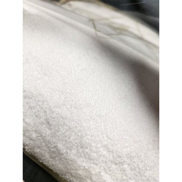 Frette Essential Triplo Bourdon Bath Towel 27 in x 55 in White Beige Cotton NEW! - Picture 5 of 5